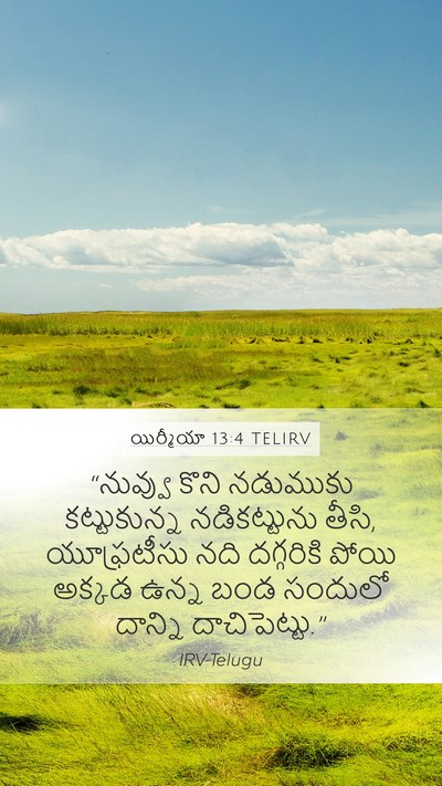 యిర్మీయా 13:4 TELIRV Mobile Phone Wallpaper - “నువ్వు కొని - Mobile Bible Verse Wallpaper