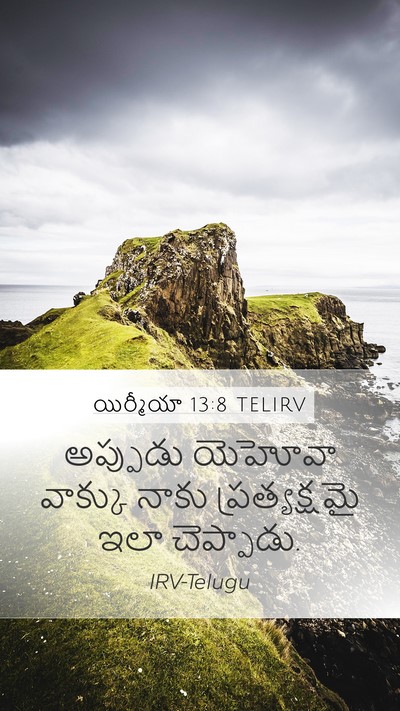 యిర్మీయా 13:8 TELIRV Bible Verse Image