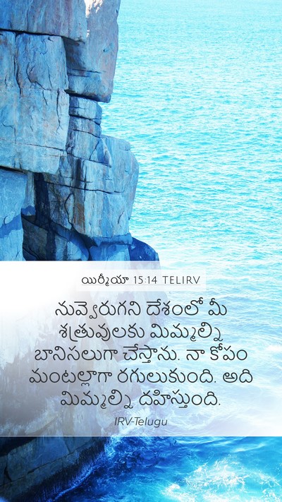 యిర్మీయా 15:14 TELIRV Bible Verse Image