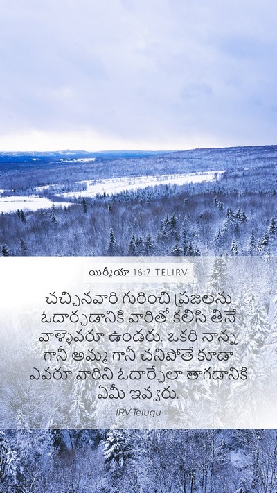 యిర్మీయా 16:7 TELIRV Bible Verse Image