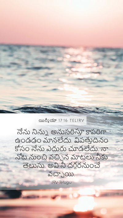 యిర్మీయా 17:16 TELIRV Bible Verse Image