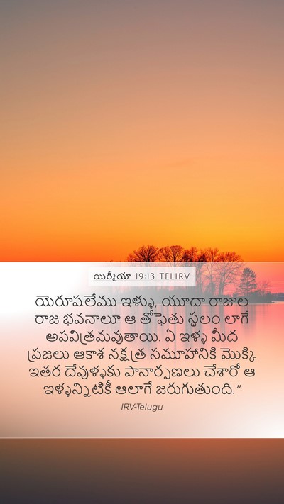యిర్మీయా 19:13 TELIRV Bible Verse Image