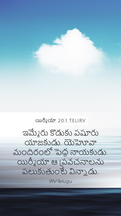 యిర్మీయా 20:1 TELIRV Bible Verse Image