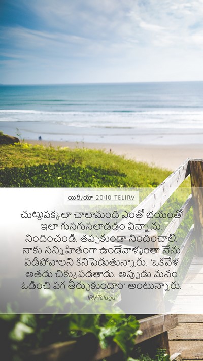 యిర్మీయా 20:10 TELIRV Bible Verse Image
