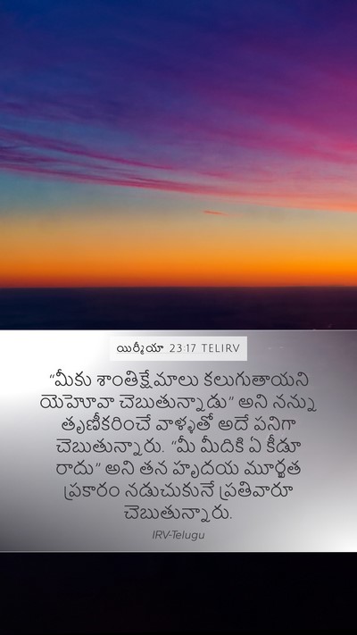 యిర్మీయా 23:17 TELIRV Bible Verse Image