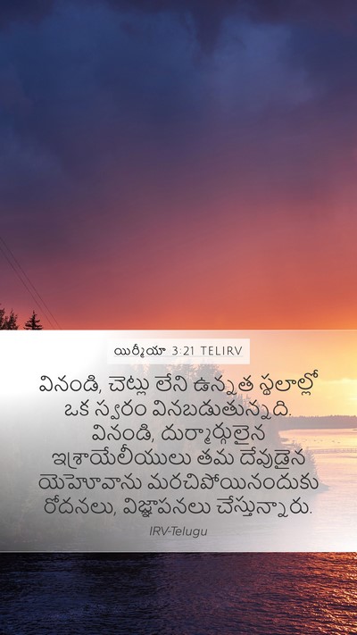 యిర్మీయా 3:21 TELIRV Bible Verse Image