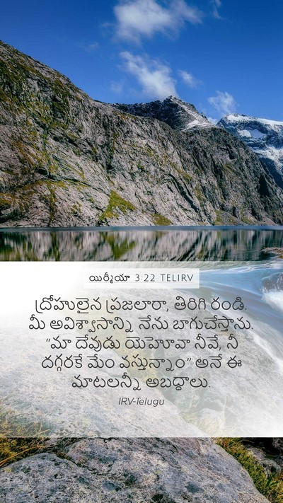 యిర్మీయా 3:22 TELIRV Bible Verse Image