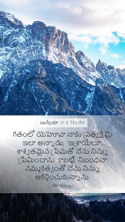 యిర్మీయా 31:3 TELIRV Bible Verse Image