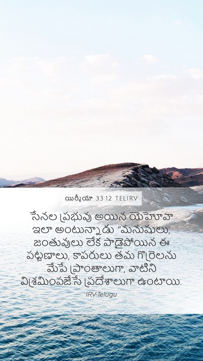 యిర్మీయా 33:12 TELIRV Bible Verse Image