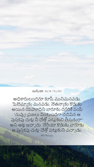 యిర్మీయా 36:14 TELIRV Bible Verse Image