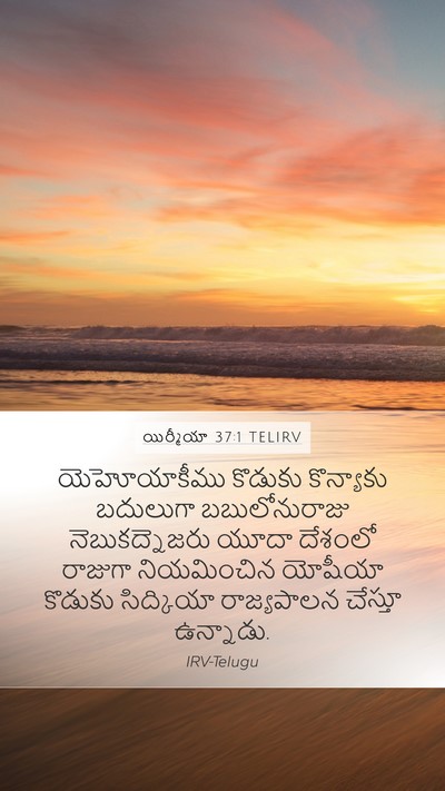 యిర్మీయా 37:1 TELIRV Bible Verse Image