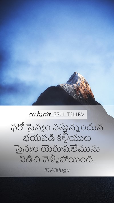 యిర్మీయా 37:11 TELIRV Bible Verse Image