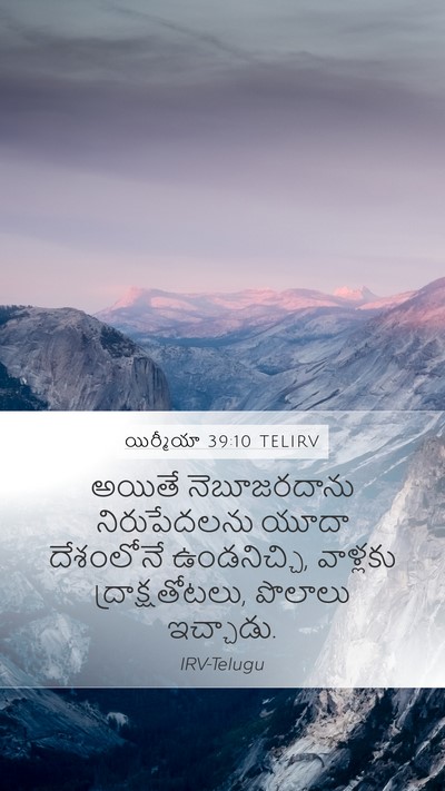 యిర్మీయా 39:10 TELIRV Bible Verse Image