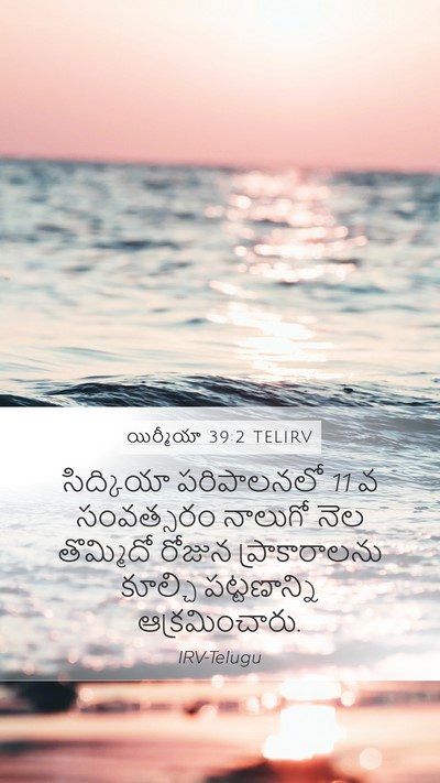 యిర్మీయా 39:2 TELIRV Bible Verse Image