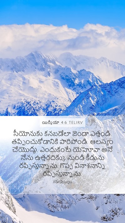 యిర్మీయా 4:6 TELIRV Bible Verse Image
