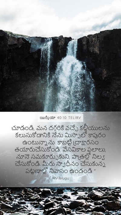 యిర్మీయా 40:10 TELIRV Bible Verse Image