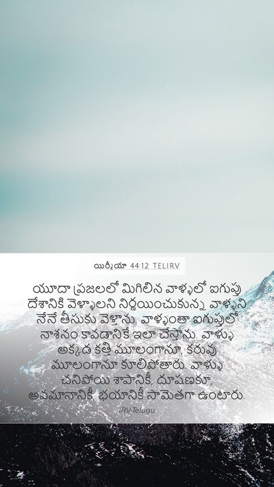 యిర్మీయా 44:12 TELIRV Bible Verse Image