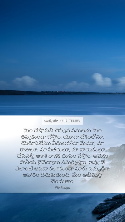 యిర్మీయా 44:17 TELIRV Bible Verse Image