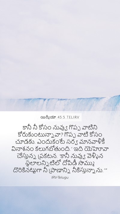 యిర్మీయా 45:5 TELIRV Bible Verse Image