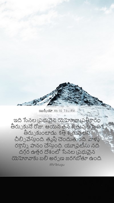 యిర్మీయా 46:10 TELIRV Bible Verse Image