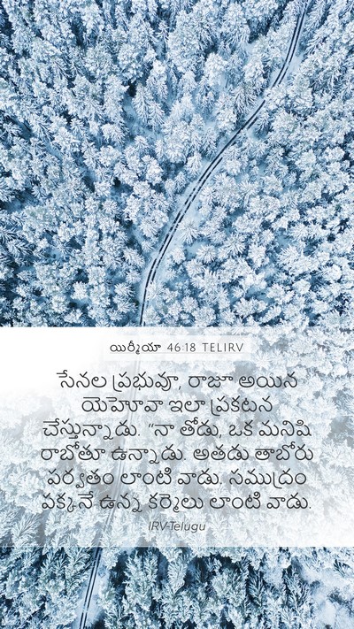 యిర్మీయా 46:18 TELIRV Bible Verse Image