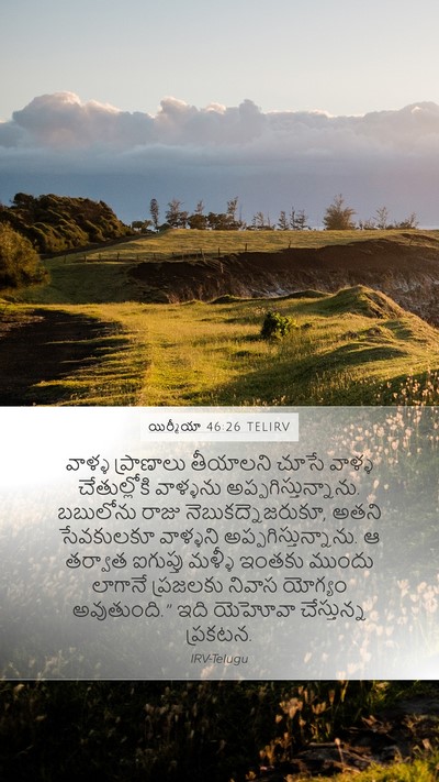 యిర్మీయా 46:26 TELIRV Bible Verse Image