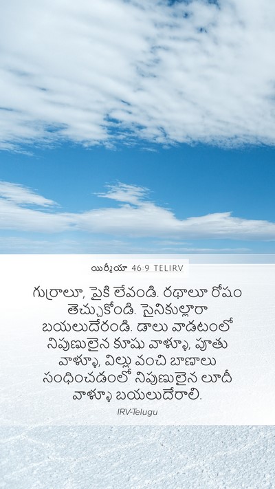 యిర్మీయా 46:9 TELIRV Bible Verse Image