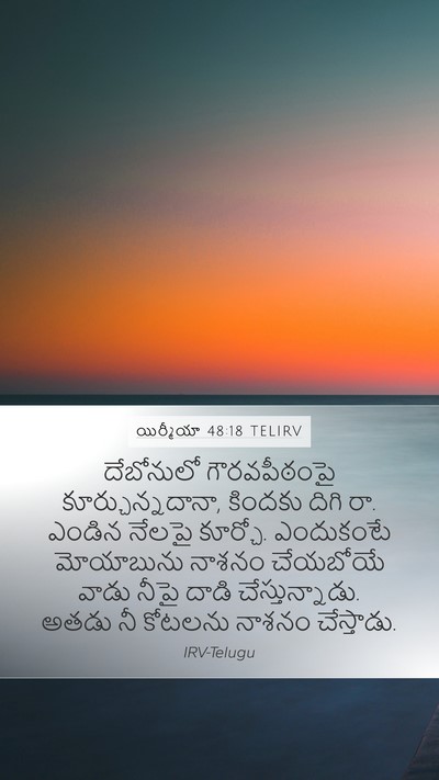 యిర్మీయా 48:18 TELIRV Bible Verse Image