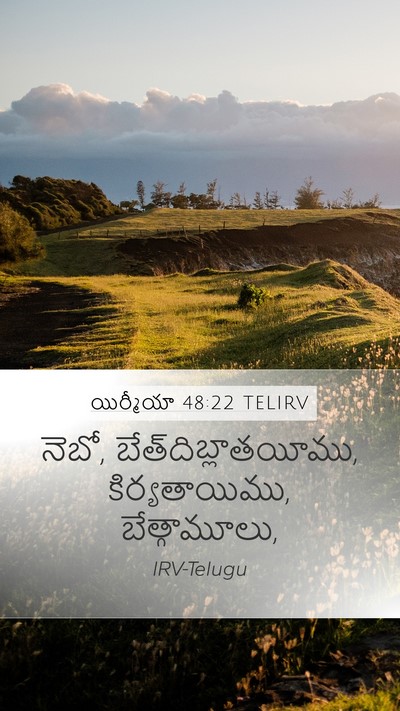 యిర్మీయా 48:22 TELIRV Bible Verse Image