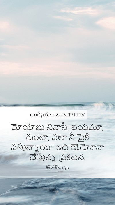 యిర్మీయా 48:43 TELIRV Bible Verse Image