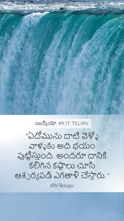 యిర్మీయా 49:17 TELIRV Bible Verse Image