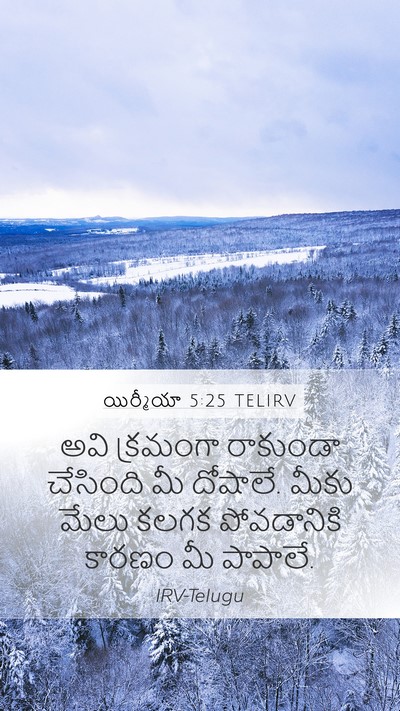 యిర్మీయా 5:25 TELIRV Bible Verse Image