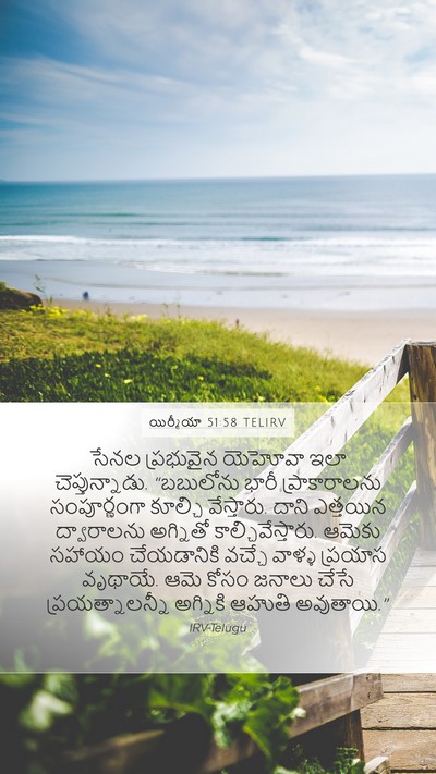 యిర్మీయా 51:58 TELIRV Bible Verse Image