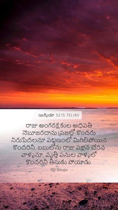 యిర్మీయా 52:15 TELIRV Bible Verse Image