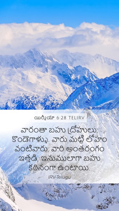 యిర్మీయా 6:28 TELIRV Bible Verse Image