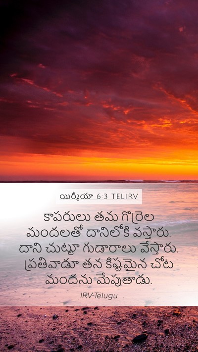 యిర్మీయా 6:3 TELIRV Bible Verse Image