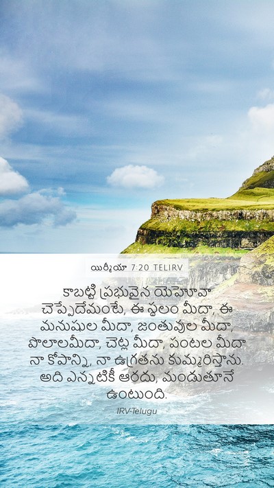 యిర్మీయా 7:20 TELIRV Bible Verse Image
