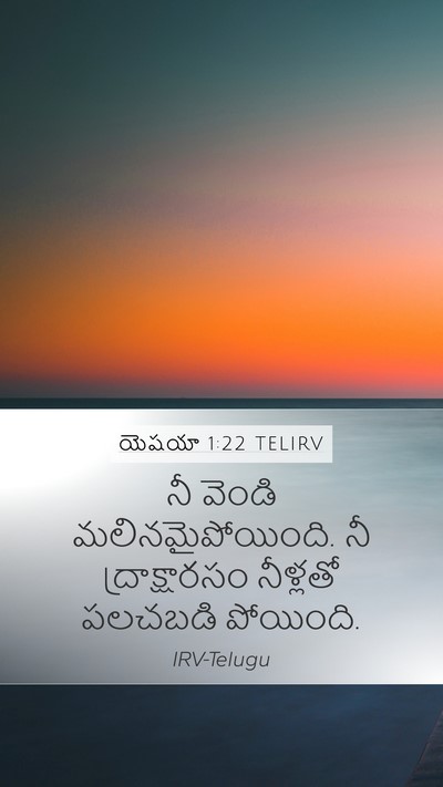 యెషయా 1:22 TELIRV Bible Verse Image