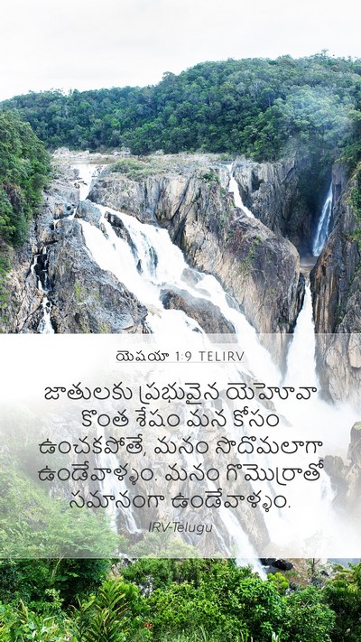 యెషయా 1:9 TELIRV Bible Verse Image