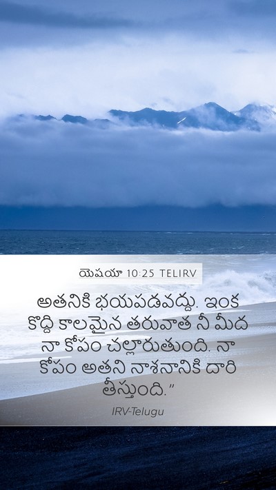 యెషయా 10:25 TELIRV Bible Verse Image