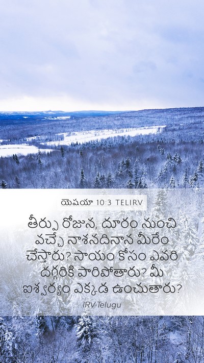 యెషయా 10:3 TELIRV Bible Verse Image