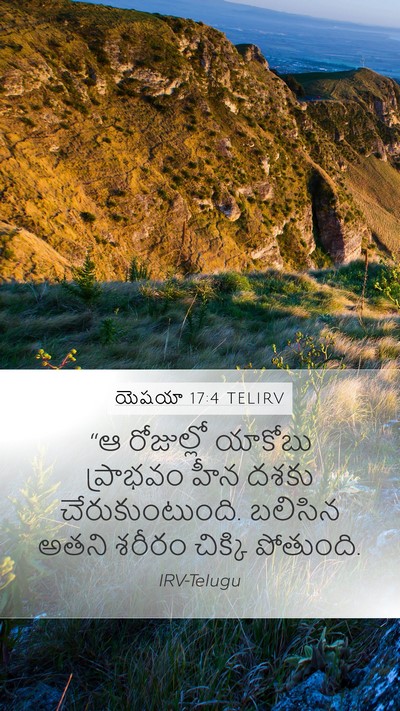 యెషయా 17:4 TELIRV Bible Verse Image