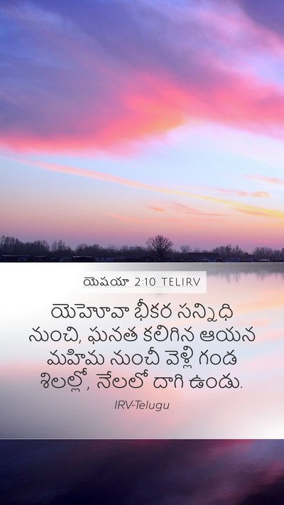 యెషయా 2:10 TELIRV Bible Verse Image