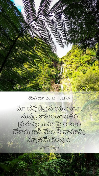 యెషయా 26:13 TELIRV Bible Verse Image