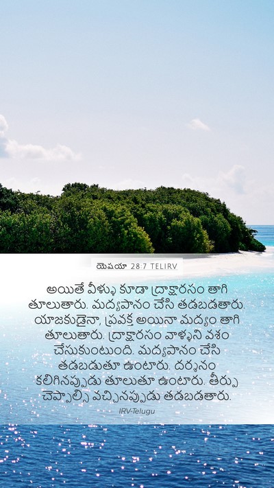 యెషయా 28:7 TELIRV Bible Verse Image