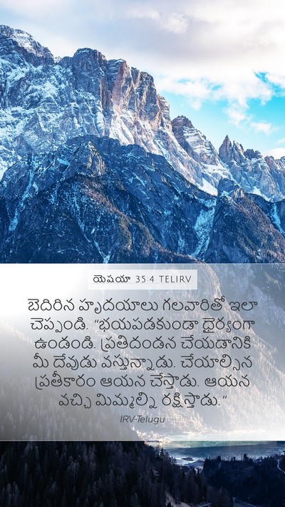 యెషయా 35:4 TELIRV Bible Verse Image