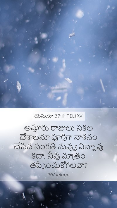 యెషయా 37:11 TELIRV Bible Verse Image