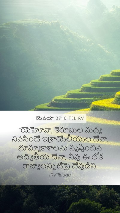 యెషయా 37:16 TELIRV Bible Verse Image