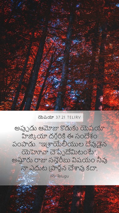 యెషయా 37:21 TELIRV Bible Verse Image