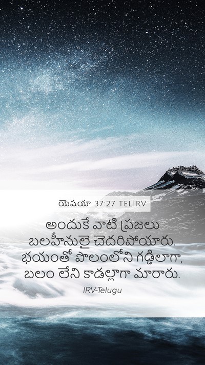 యెషయా 37:27 TELIRV Bible Verse Image